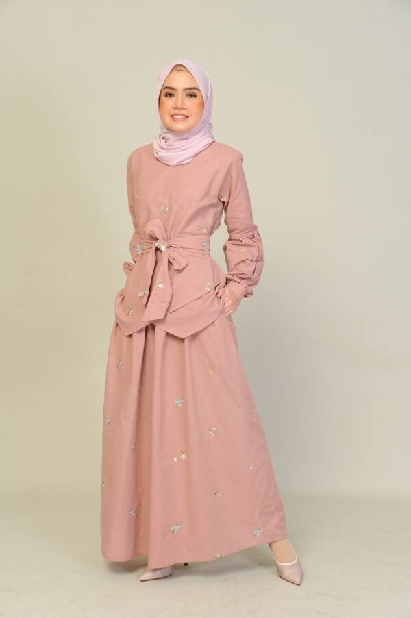 (ADULT) ELENORE TOP & SKIRT -PINK