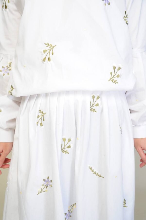 (ADULT) ELENORE TOP & SKIRT -WHITE