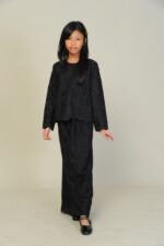 (KIDS) ANGGUN EMBROIDERED KURUNG -BLACK