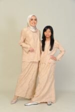 (ADULT) ANGGUN EMBROIDERED KURUNG -NUDE