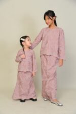 (KIDS) ANGGUN EMBROIDERED KURUNG -DUSTY PINK