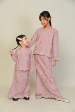 (KIDS) ANGGUN EMBROIDERED KURUNG -DUSTY PINK