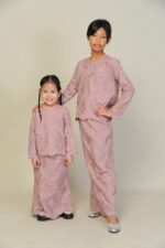 (KIDS) ANGGUN EMBROIDERED KURUNG -DUSTY PINK