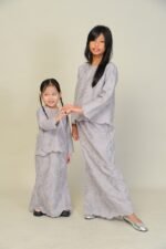 (KIDS) ANGGUN EMBROIDERED KURUNG -GREY