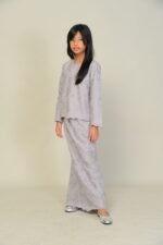 (KIDS) ANGGUN EMBROIDERED KURUNG -GREY