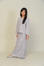 (KIDS) ANGGUN EMBROIDERED KURUNG -GREY