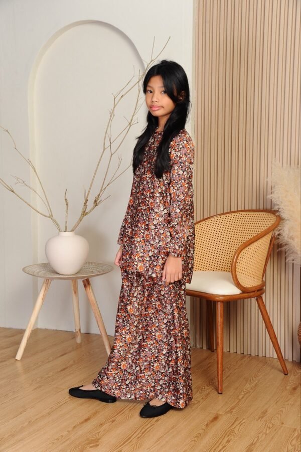 (KIDS) EDORA KURUNG -BROWN