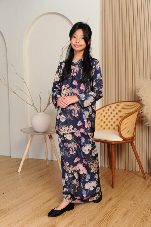 (KIDS) EDORA KURUNG -NAVY BLUE