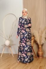 (ADULT) EDORA KURUNG -NAVY BLUE