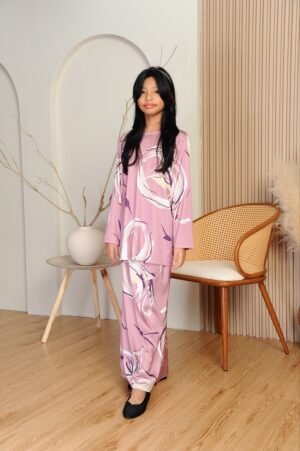 (KIDS) EDORA KURUNG -PURPLE
