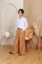 (KIDS) EMELDA TOP & PANTS -BROWN
