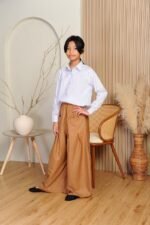 (KIDS) EMELDA TOP & PANTS -BROWN - Image 3