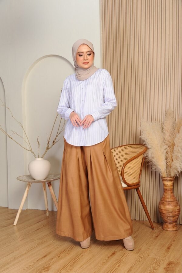 (ADULT) EMELDA TOP & PANTS -BROWN