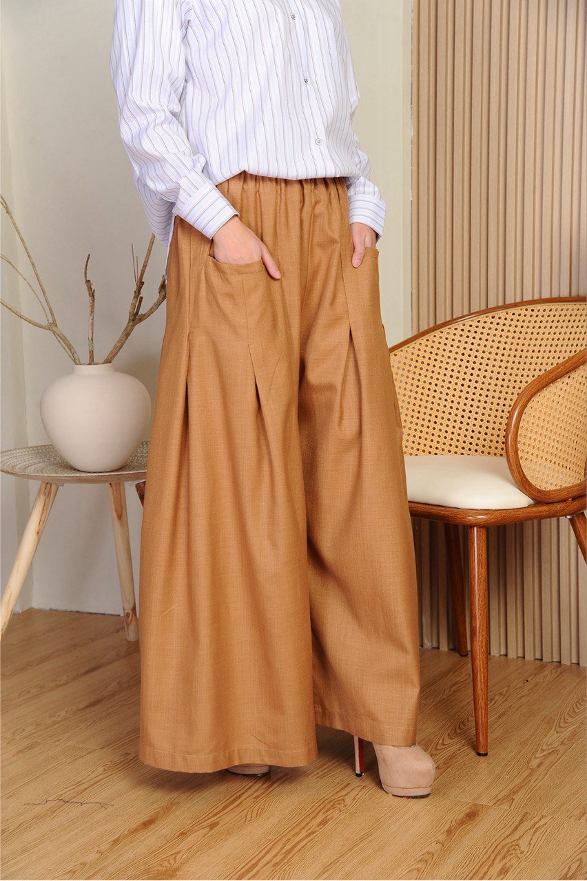 brown mom 7 (ADULT) EMELDA TOP & PANTS -BROWN - Image 6