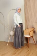 (ADULT) EMELDA TOP & PANTS -LIME/GREY - Image 2