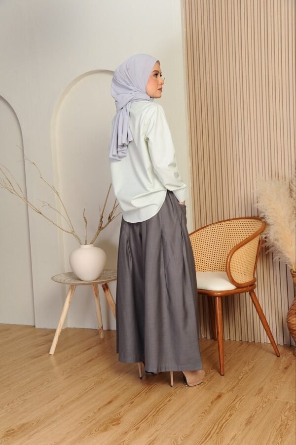 (ADULT) EMELDA TOP & PANTS -LIME/GREY