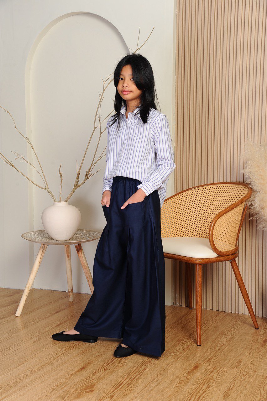 kids navy (KIDS) EMELDA TOP & PANTS -BLUE/NAVY - Image 2