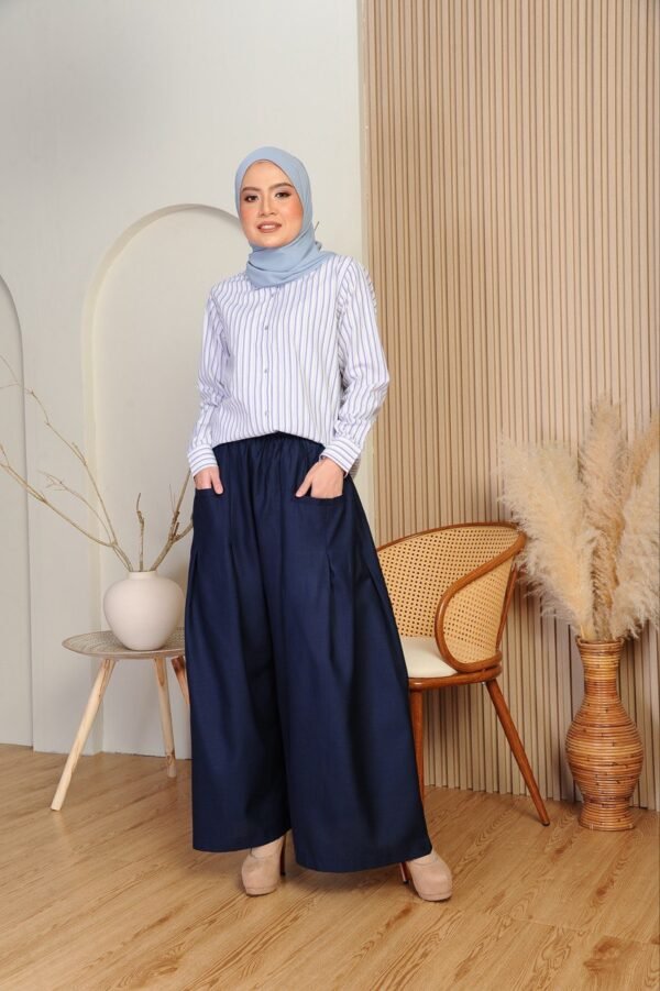 (ADULT) EMELDA TOP & PANTS -BLUE/NAVY