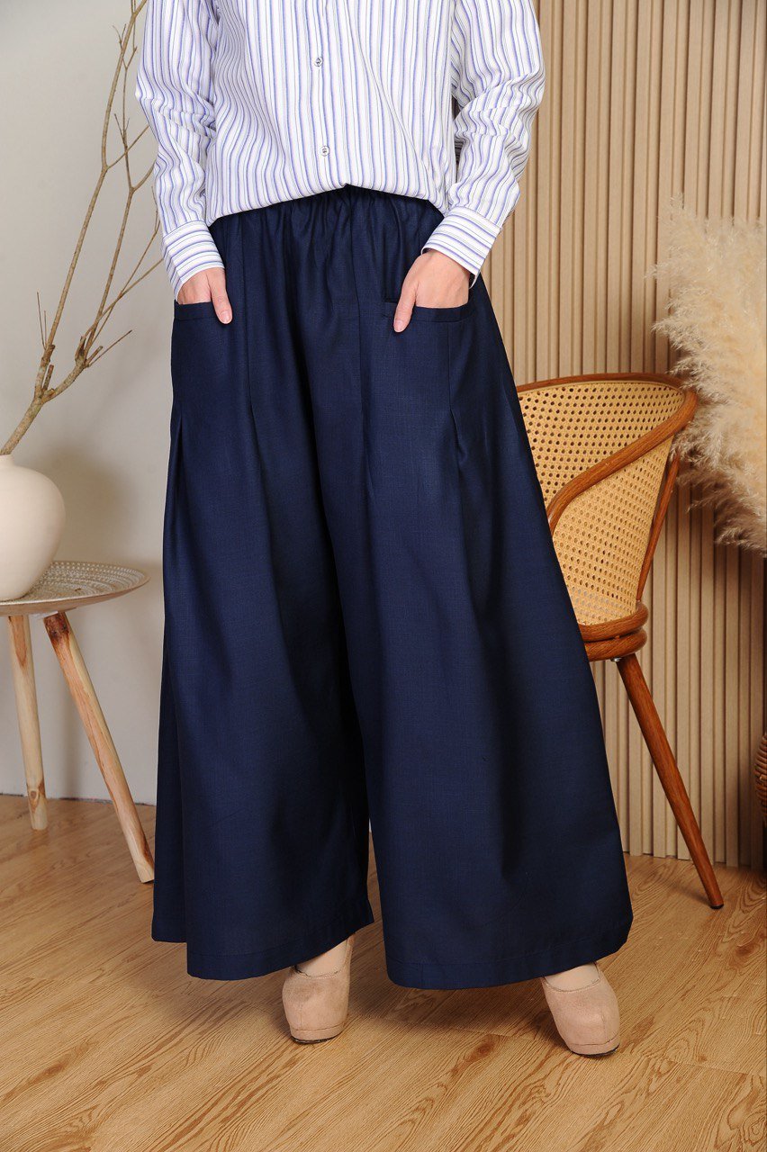 navy mom (ADULT) EMELDA TOP & PANTS -BLUE/NAVY - Image 8
