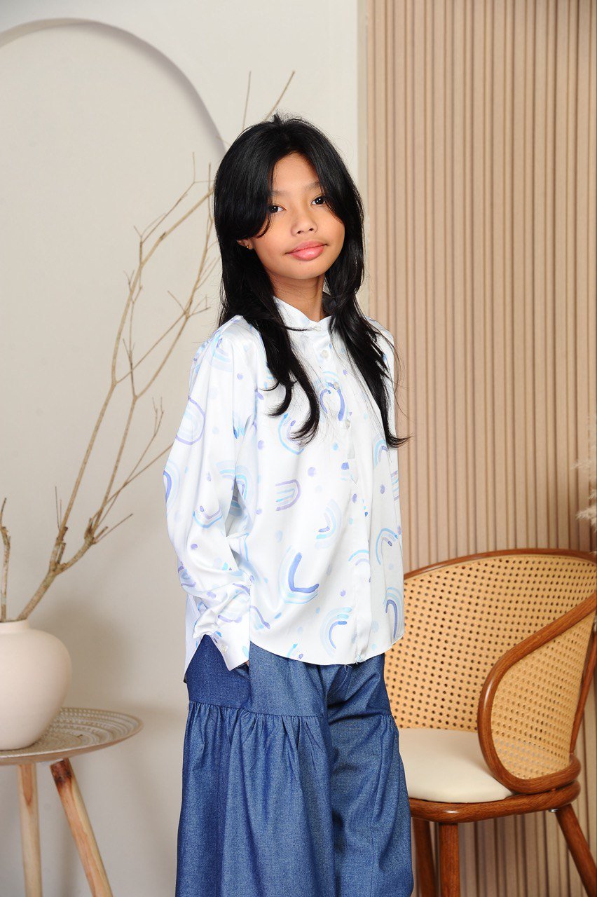 Aaila Kids (KIDS) AAILA TOP -SOFT BLUE - Image 3