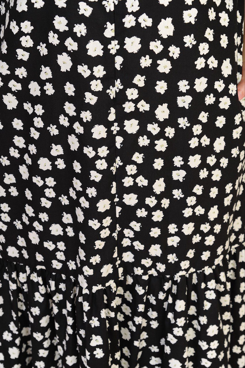 black closeup (ADULT) ELLIE DRESS -BLACK - Image 3