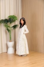 (KIDS) ELLIE DRESS -CREAM FLORAL - Image 3