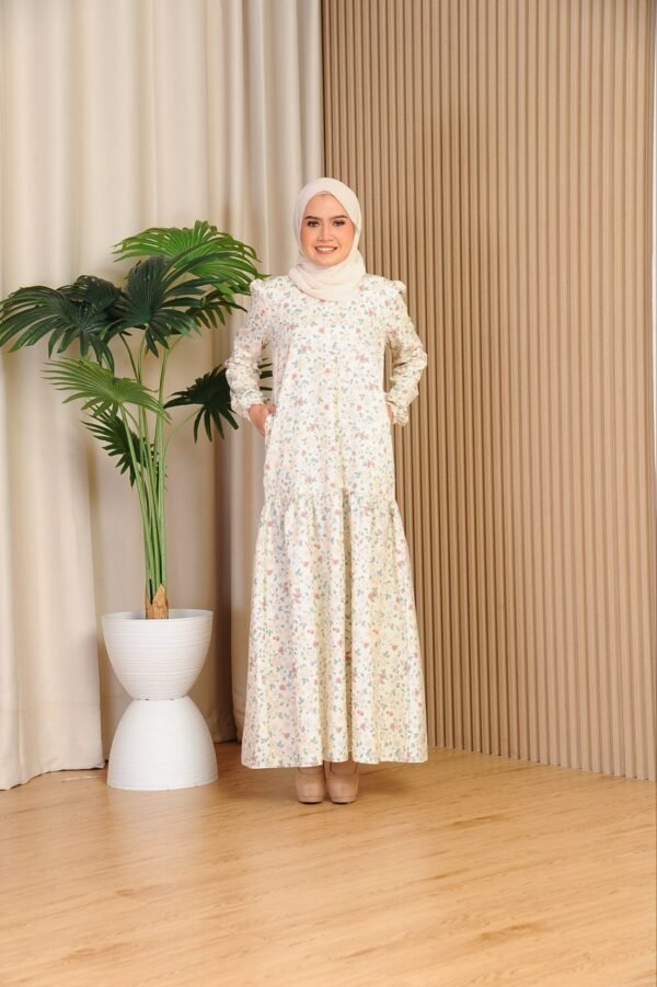 (ADULT) ELLIE DRESS -CREAM FLORAL