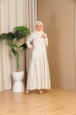 (ADULT) ELLIE DRESS -CREAM FLORAL