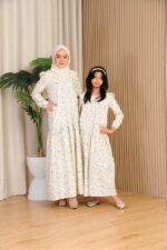 (ADULT) ELLIE DRESS -CREAM FLORAL - Image 6