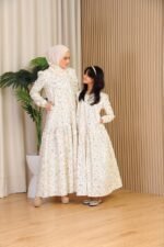 (ADULT) ELLIE DRESS -CREAM FLORAL - Image 5