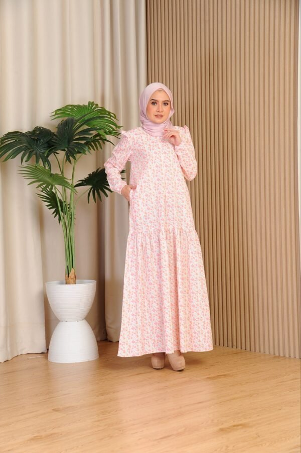 (ADULT) ELLIE DRESS -PINK FLORAL