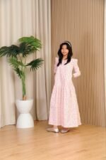 (KIDS) ELLIE DRESS -PINK FLORAL - Image 3