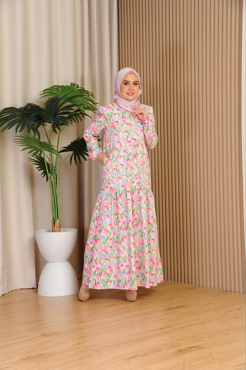 tulip mom 2 (ADULT) ELLIE DRESS -TULIP - Image 2