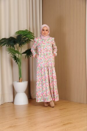 (ADULT) ELLIE DRESS -TULIP