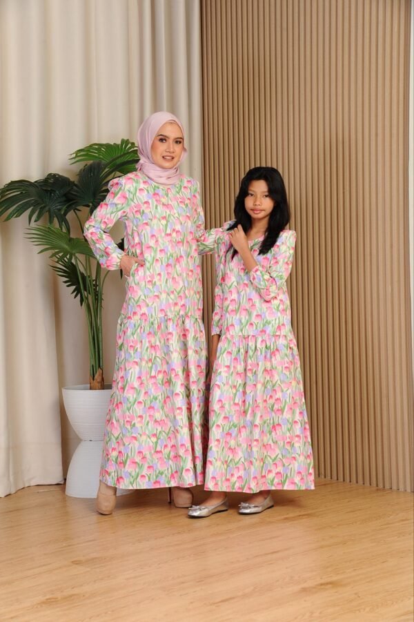 (ADULT) ELLIE DRESS -TULIP