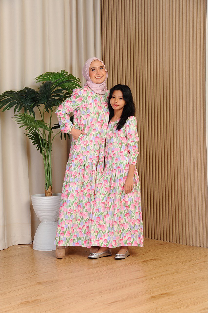 tulip pair (ADULT) ELLIE DRESS -TULIP - Image 7