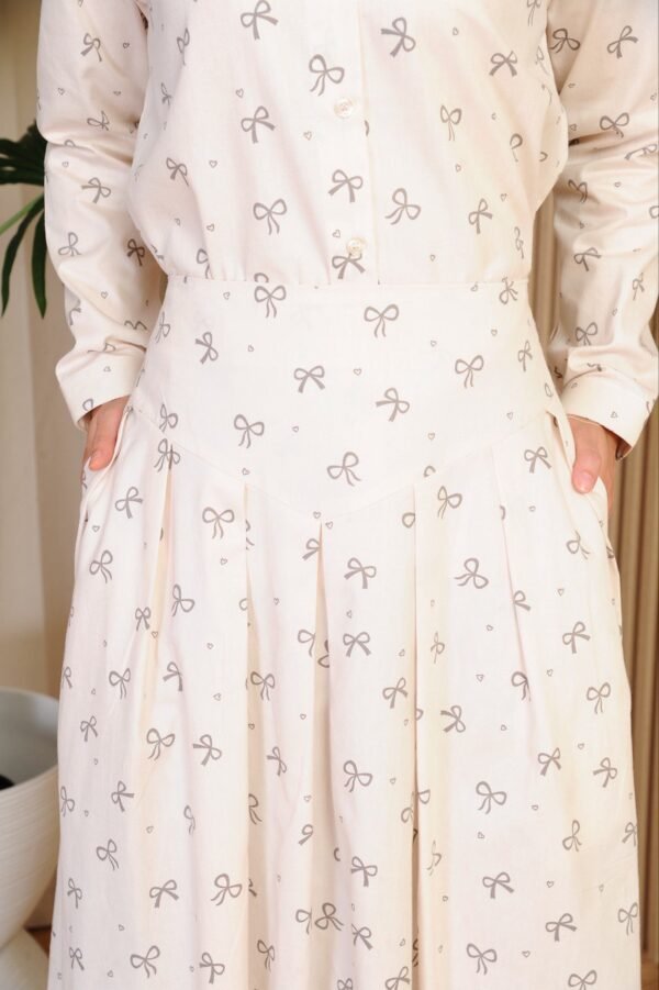 (ADULT) ALANA COQUETTE TOP & SKIRT -CREAM