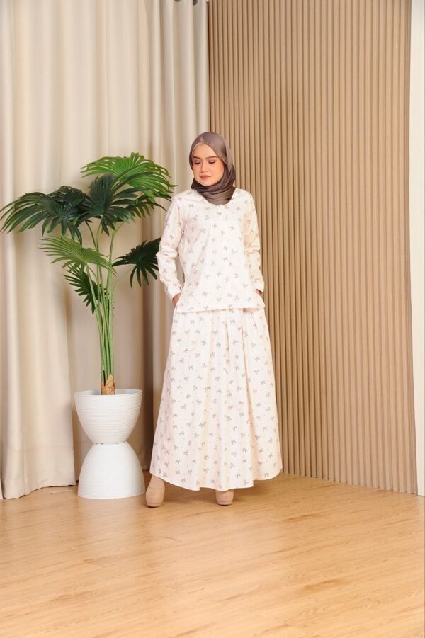 (ADULT) ALANA COQUETTE TOP & SKIRT -CREAM