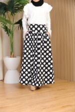 (ADULT) ELINDA POLKA SKIRT -BLACK