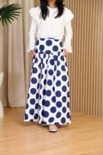 (KIDS) ELINDA POLKA SKIRT -BLUE