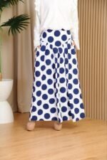 (ADULT) ELINDA POLKA SKIRT -BLUE