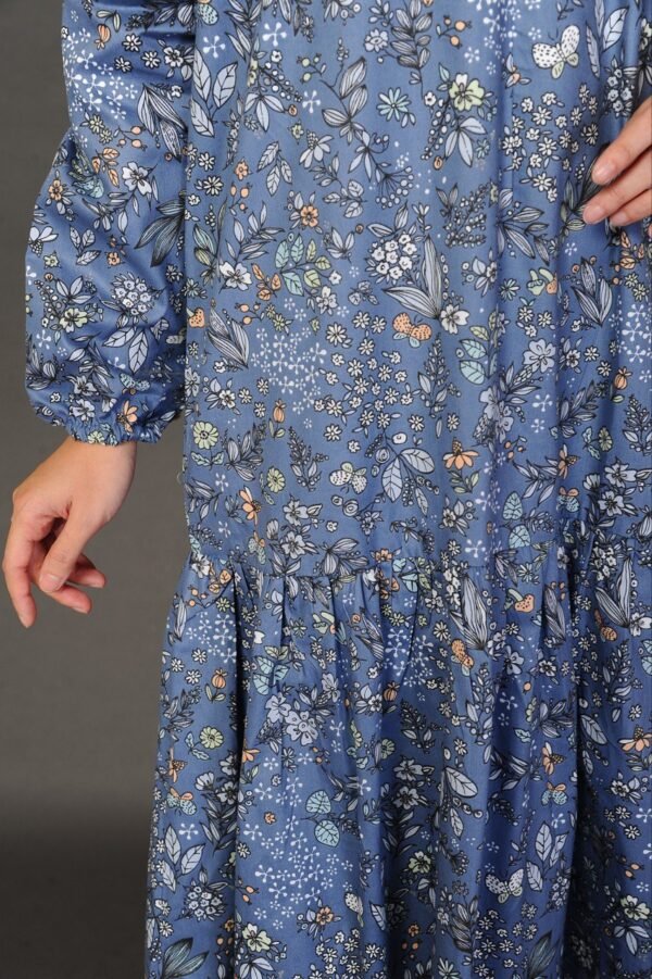 (ADULT) ELLIE DRESS -DUSTY BLUE