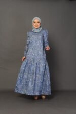 (ADULT) ELLIE DRESS -DUSTY BLUE