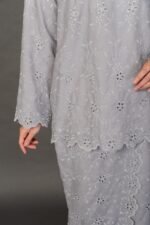 (ADULT) ANGGUN EMBROIDERED KURUNG -GREY