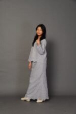 (KIDS) ANGGUN EMBROIDERED KURUNG -GREY