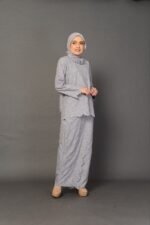 (ADULT) ANGGUN EMBROIDERED KURUNG -GREY