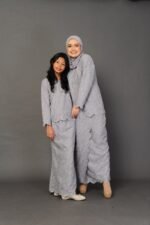 (ADULT) ANGGUN EMBROIDERED KURUNG -GREY