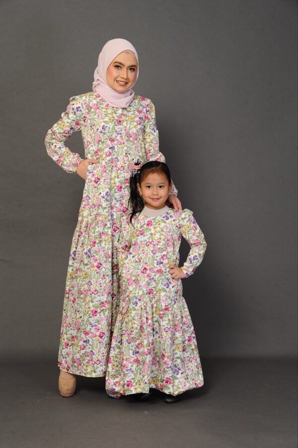 (KIDS) ELLIE DRESS -PASTEL GREEN