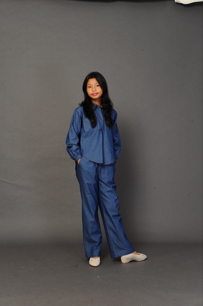 (KIDS) TRISHA DENIM SUIT