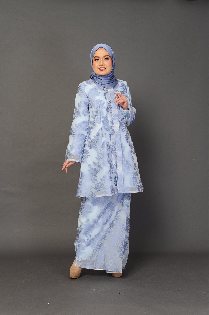 (ADULT) SURI ORGANZA KEBARUNG -POWDER BLUE